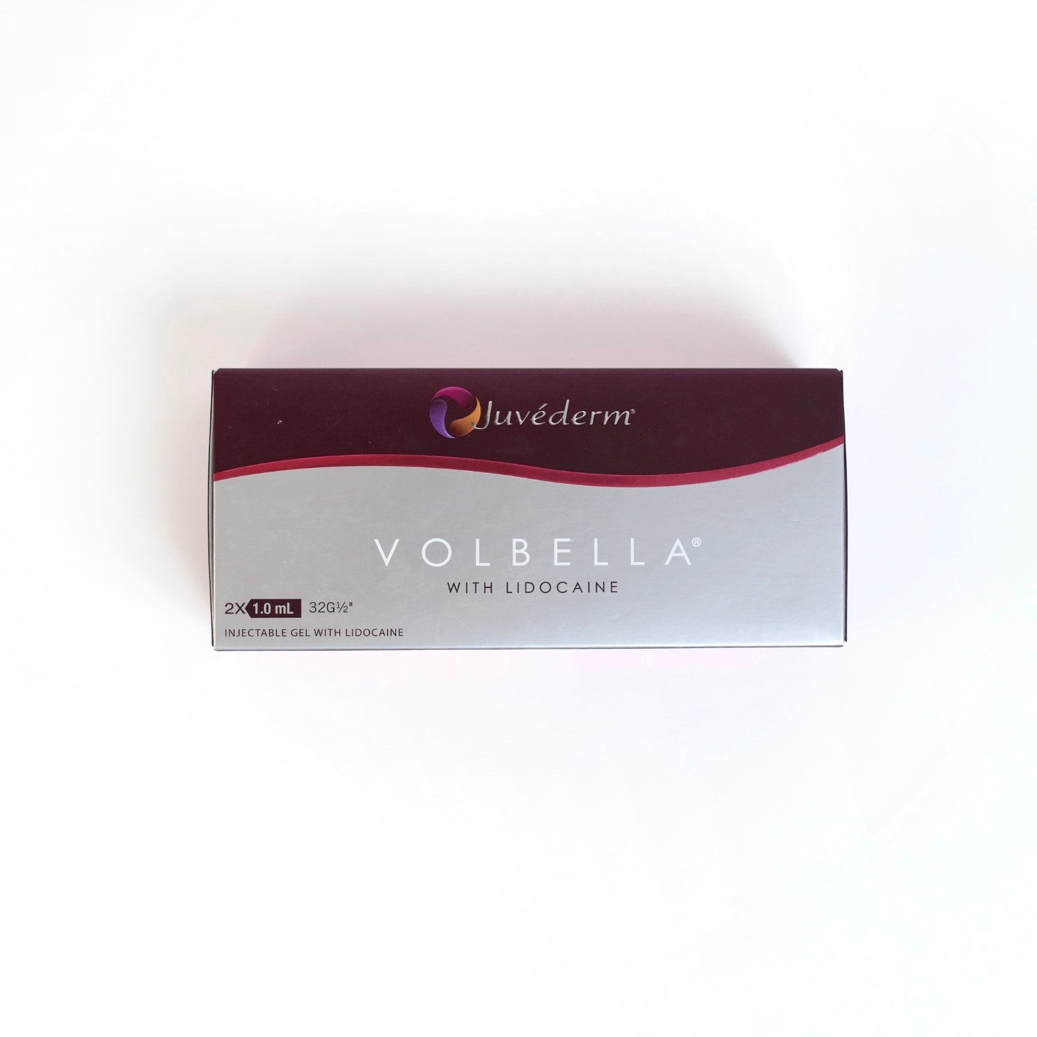 Juvederm Volbella with lidocaine, Juvederm Volbella 2x1ml, Dermal Filler, Juvederm Dermal Filler, Juvederm, front close up view by Skincare Supply Store