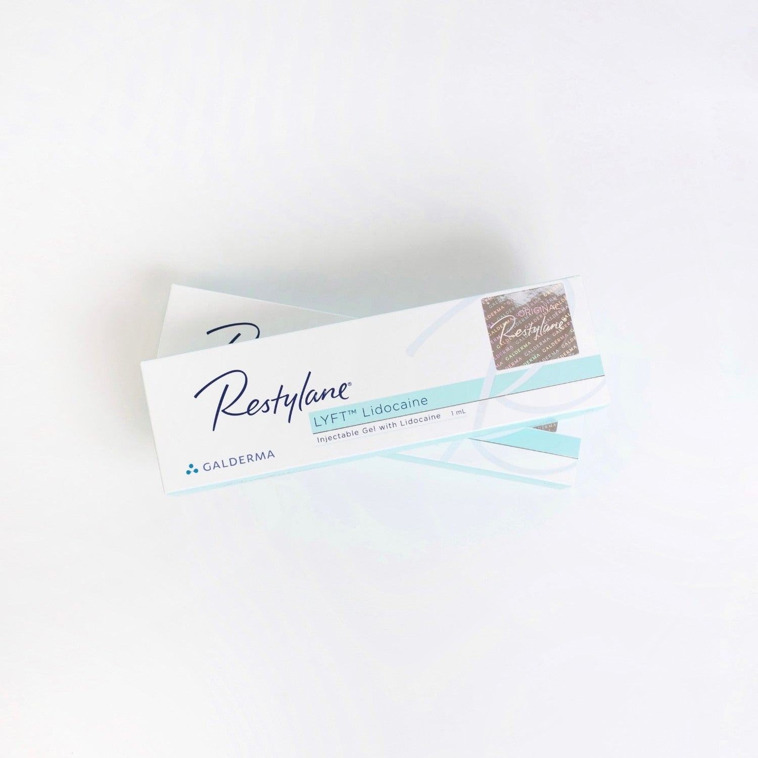 restylane lyft with lidocaine, restylane lyft perlane 1x1ml, Dermal Filler, Restylane Dermal Filler, Galderma, front view close up of 2 boxes by Skincare Supply Store