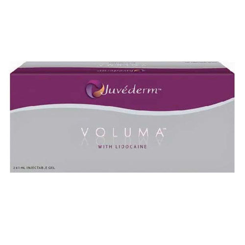 Juvederm Voluma with lidocaine, Juvederm Voluma 2x1ml, Dermal Filler, Juvederm Dermal Filler, Juvederm, front view by Skincare Supply Store