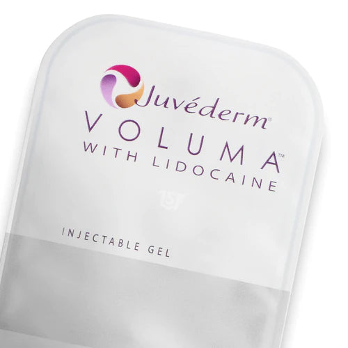 Juvederm Voluma with lidocaine, Juvederm Voluma 2x1ml, Dermal Filler, Juvederm Dermal Filler, Juvederm, sealed syringe back view by Skincare Supply Store