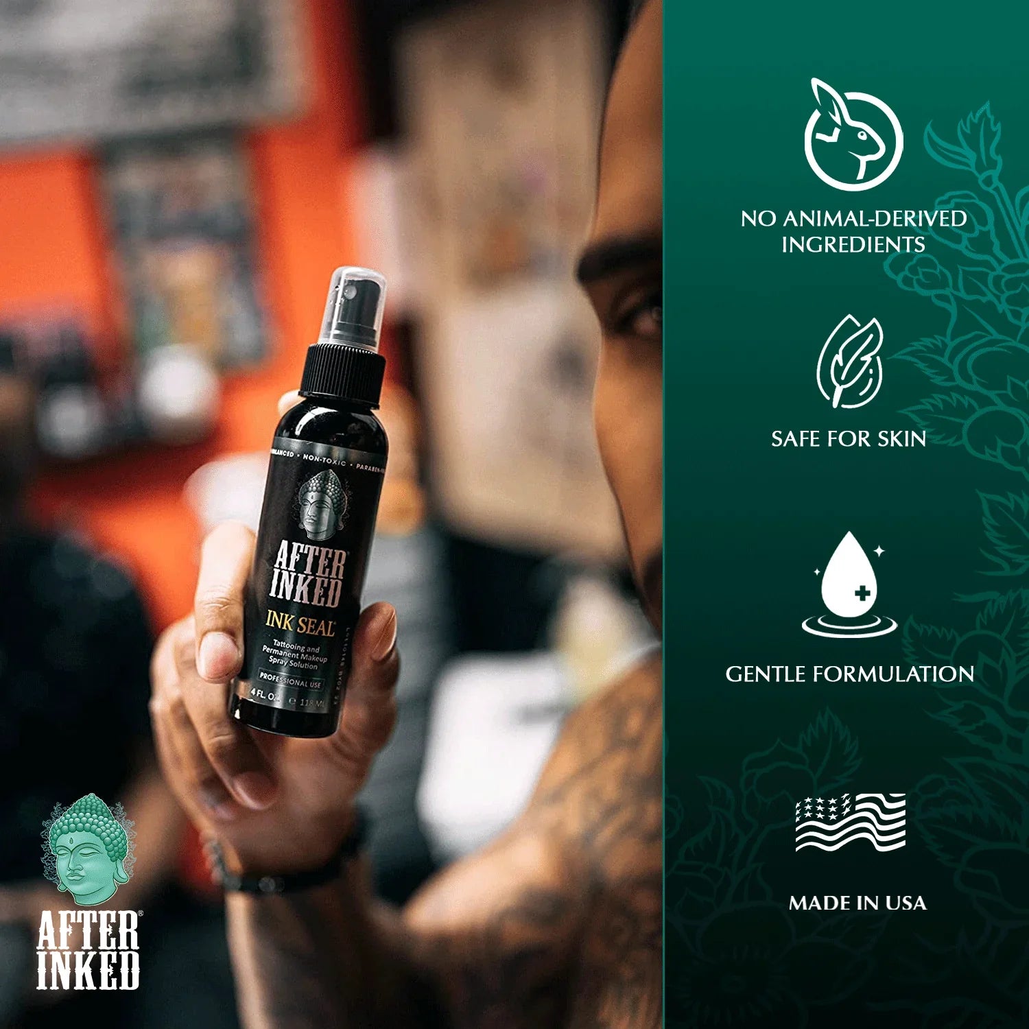 After Inked Ink Seal Tattoo Spray 4 oz benefits and pros