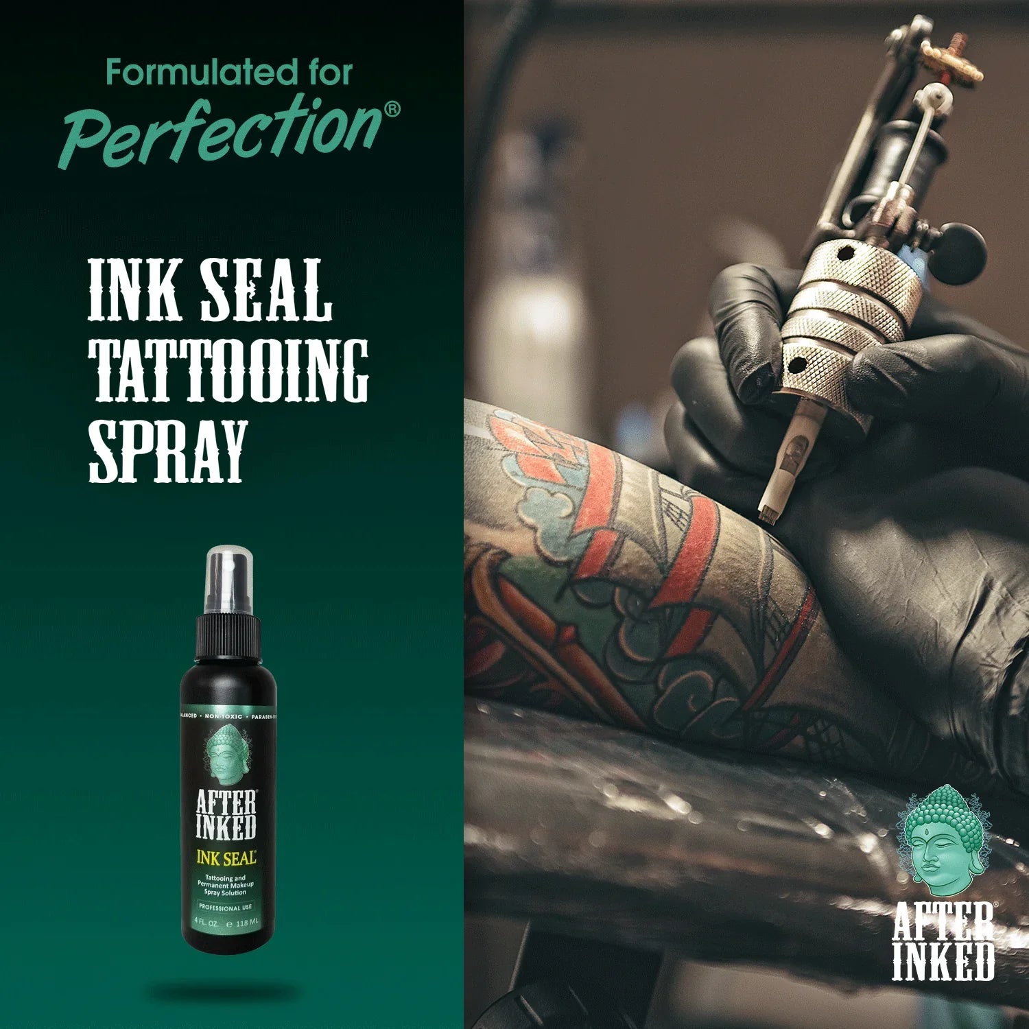 After Inked Ink Seal Tattoo Spray 4 oz aftercare