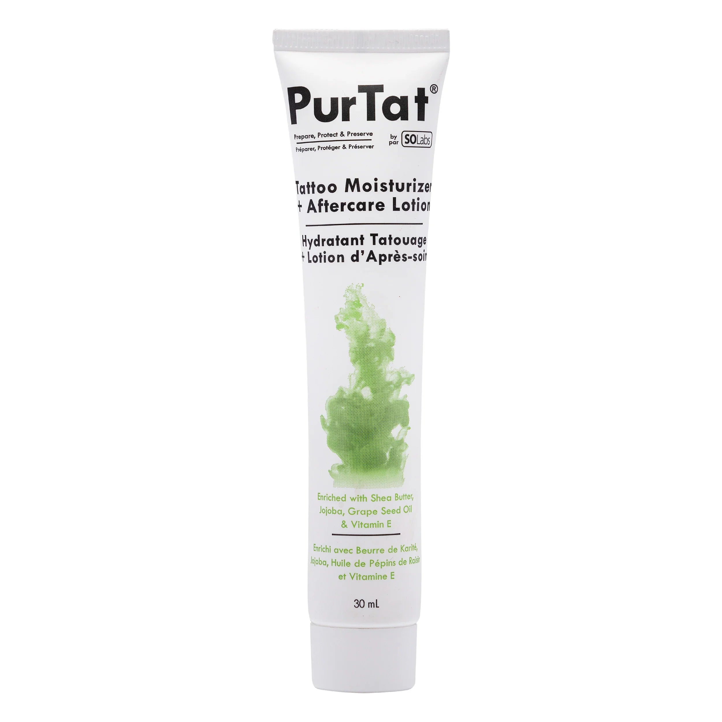 PurTat Tattoo Moisturizer and Aftercare Lotion, Permanent Makeup Aftercare 30ml